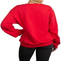 Просвет за моден пуловер за жени, женски плъзгащ се пуловер с пуловер с твърд цвят с дълъг ръкав