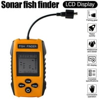 Детектор за риболов преносими сонарни ЖК-детектори за риба със светодиодна дълбочина за откриване на фонова светлина