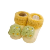 Shpwfbe обувки есен и зима удобно малко дете сладък анимационен динозавър форма Деца памук топло дишащо меко без плъзгане на пода подаръци