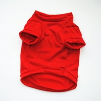 Кученце риза кучешки дрехи за малки кучета дишаща печат жилетка котка куче мека удобна тениска сладка домашна облекла червено голямо