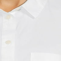 Време и Тру Женски Бяло копче - предна риза