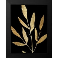 Kimberly, Allen Black Modern Framed Museum Art Print, озаглавен - мазилка оставя злато 1