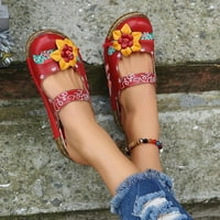 Клирънс verpetridure дамски ретро висококачествена платформа с плоска пета помпа жени сандали летни ежедневни обувки