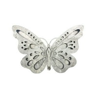 Hampton Art галванизиран метал сребро 3d пеперуда, фигурки и Knick-Knacks