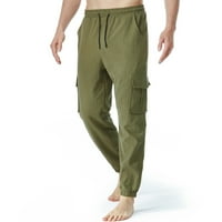 Dxhmoneyh мъжки джоги панталони ежедневни памучни смеси комфорт суитчани панталони с джобове за мъже работят