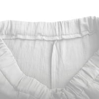 Leesechin Men Pants Clearance, летен памучен спално бельо с широки крака панталони отпечатани дантели нагоре за свободното време спорт