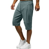 Панталони за мъже Мъжки летни ежедневни модни солидни пачуърки памучни бельо Специфики на артикулите: Мъжки панталони