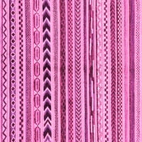 Ахли Компания Вътрешен Площад Абстрактен Розов Модерен Площ Килими, 4 ' Квадрат