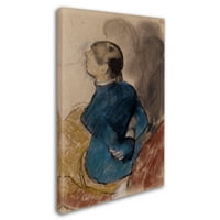 Изобразително изкуство 'жена в синьо' платно изкуство от Дега