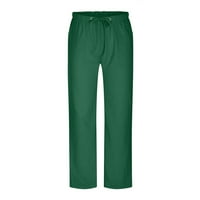 Твърди цветни памучни спални къси панталони за мъже плюс размер на теглене на панталони Зимни класически мощни дишащи панталони с джобове