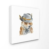 Ступел индустрии смешно шапка мода за животни акварел живопис хл платно стена изкуство от Лени Лорет