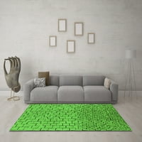Ahgly Company Indoor Square Solid Green Modern Area Rugs, 7 'квадрат