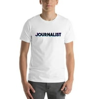 Три Цвят Журналист Къс Ръкав Памучна Тениска От Неопределени Подаръци