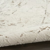 Nourison Desire Abstract Cream Grey 2'3 7'6 REALE RUG