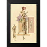 Vintage Fashion Black Modern Framed Museum Art Print, озаглавен - шаблонирани дневни дрехи