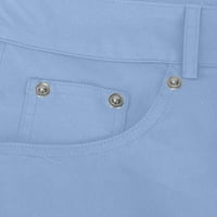 Lydiaunistar men панталони клирънс мъже ежедневни джобове цип бутон винтидж панталони панталони от звънеца сини сини