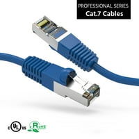 10 фута котешка екрана 600MHz Ethernet мрежа за стартиране на кабел син, опаковка