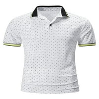 Pfysire мъжки поло ризи тениска с къс ръкав Tee Golf Work Небрежно летен офис Slim Fit Tops