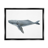 Ступел индустрии морски кит случайни морски живот графично изкуство струя черно плаваща рамка платно печат стена изкуство, дизайн от Лия Страатцма