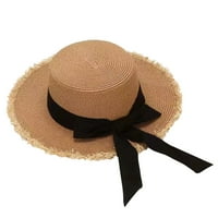 Женски летни сламени шапки Bow Beach Sun Hat Аксесоари