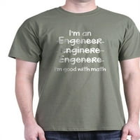 Кафепрес-Аз съм добър с математика тъмна тениска - памучна тениска