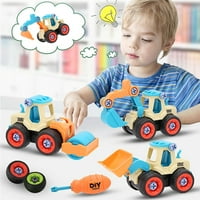 Играчки за играчки за 3- години Момичета Момичета, отделете камиони Строителни играчки Околен багер за детски играчки Подаръци за 3-годишни момичета Момичета Подаръци за рожден ден подаръци