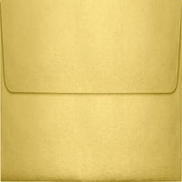 Лукспартия Квадратен Капак Плик, 1 2, Златен Металик, 50 Пакет