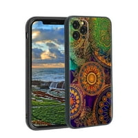 Colorful-Mandala- Телефон калъф, дегиниран за iPhone Pro Ma Case Men, гъвкав силиконов шоков калъф за iPhone Pro Max