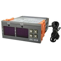 Docooler STC контролер на температурата, цифров светодиоден дисплей термостат, превключвател за контрол на температурата Микро температурна контролна платка за термостат сензор