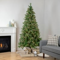 Northlight 9.5 'Предварително осветени Full Kingston Cashmere Pine Artificial Christmas Tree Clear Lights