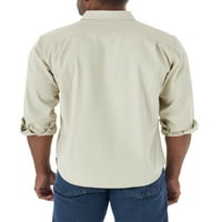 Каранглер Мъжки Дълъг ръкав епична мека кепър тъкани риза