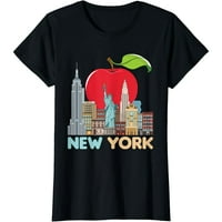 Тениска с късо ръкав с късо ръкав в Ню Йорк, черна ежедневна тройка