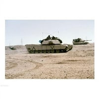 Печат на плакат на два м - Ейбрамс за основните бойни танкове, 18
