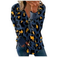 Дамски Y2K качулки пуловер суичъри печат дълги ръкави ежедневни блузи пуловерни качулки