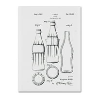 Търговска марка изобразително изкуство бутилка Кока Кола патент бяло платно изкуство от Клеър Дохърти