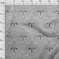 OneOone Cotton Poplin Twill Light Grey Fabric Damask Sewing Craft Projects Fabric отпечатъци по двор