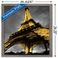 Айфеловата Кула - Светлини Плакат За Стена, 22.375 34