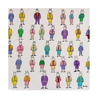 Изящно изкуство на търговската марка „никога не може да има достатъчно шикозни костюми“ платно от Брайън Неш