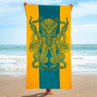 Клирънс модна отпечатана плажна кърпа небесно цвете отпечатана микрофибърна кърпа за баня плаж възглавница шал избърсване на пот кърпа