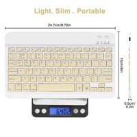 U Лека клавиатура и мишка с фонова RGB светлина, много устройство Slim Affhargeable Bluetooth 5. и 2.4GHz стабилна клавиатура за връзка за Hisense 50A6G TV