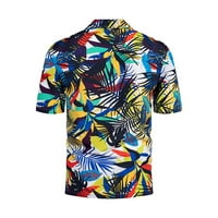 Frostluinai спестявания Прослес поло ризи за мъже Мъжки хавайска риза къси ръкави отпечатани бутон надолу летни плажни рокли ризи