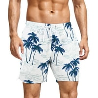 Auroural Men Кратки панталони Мъжки лято плюс размер тънък бързосъхнал плаж