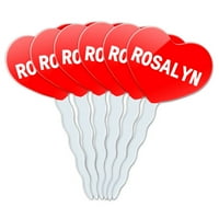 Rosalyn Heart Love Cupcake Picks Toppers - Комплект от 6