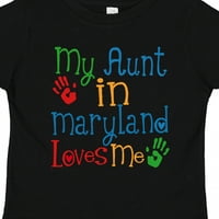 Мастастична леля ми в Мериленд ме обича подарък малко момче или малко момиче тениска