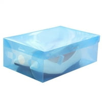 Huaai Multiffoundal Color Storaget Box, прозрачни сгъваеми кутии за съхранение на обувки Pink