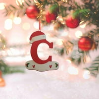 Коледна украса за декорация на дърво Персонализирано коледно писмо орнаменти