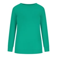Азрийски женски върхове есен и зимен клирънс, плюс размер пуловер качулки суичъри, жени с дълги ръкави ежедневни ризи цвят кръгла шия суичър пуловер на пуловери разхлабени туники върхове за зимата в продажба
