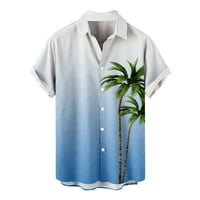 Фетерналмен лято Хавайски бутон отпечатани ризи с къс ръкав мъжки летни ежедневни модни ризи с къс ръкав хавайска риза за мъже