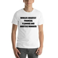 2xl Worlds Най-голямо финансово планиране и анализ мениджър с къс ръкав тениска от неопределени подаръци