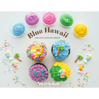 Sweetology Blue Hawaii Cupcake and Cookie Decorating Kit